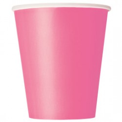 Bicchieri rosa di carta da 250ml con cuoricini e stelline oro, tonalità rosa  pastello - OFBA srl