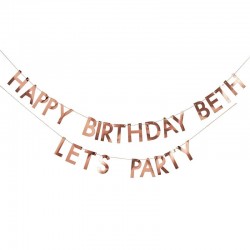 LETTER BANNER NOME PERSONALIZZABILE - ROSE GOLD