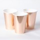 8 bicchieri ROSEGOLD METALLIZZATO