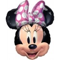 Palloncino MINNIE FACCIA CON FIOCCO ROSA