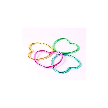 12 braccialetti cuore - 4 colori