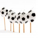 SET 6 CANDELINE PALLONE CALCIO