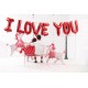 BANNER GONFIABILE "I LOVE YOU"