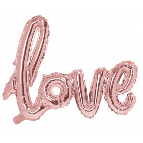 SCRITTA GONFIABILE "LOVE" ROSE GOLD