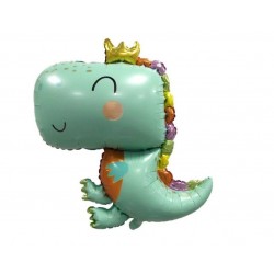 Palloncino DINOSAURO BABY CON CORONCINA