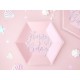 6 PIATTINI ROSA "HAPPY BIRTHDAY"