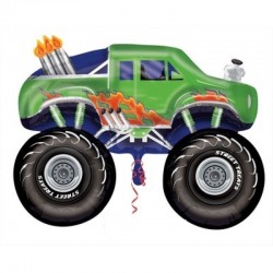 Palloncino MONSTER TRUCK VERDE FIAMMANTE