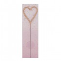 CANDELA SCINTILLANTE ROSE GOLD CUORE