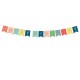 BANNER HAPPY BIRTHDAY A BANDIERINA MULTICOLOR 15cm