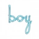 SCRITTA "BOY" GONFIABILE AZZURRO