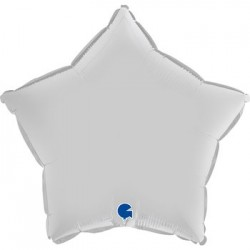 PALLONCINO STELLA - BIANCO SATIN