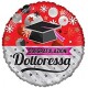 Palloncino TONDO "CONGRATULAZIONI DOTTORESSA"