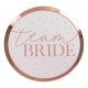 8 PIATTI TONDI "TEAM BRIDE"