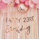 BANNER HAPPY BIRTHDAY PERSONALIZZABILE - ROSE GOLD