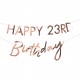 BANNER HAPPY BIRTHDAY PERSONALIZZABILE - ROSE GOLD