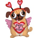 Palloncino CANE "PUGS AND KISSES"