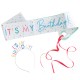 SET CERCHIETTO E FASCIA "IT'S MY BIRTHDAY" MULTICOLOR