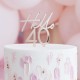 TOPPER "HELLO 40" PLEXIGLASS ROSE GOLD