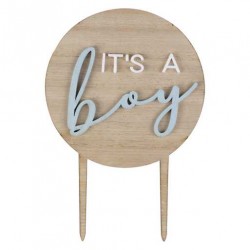 TOPPER IN LEGNO "IT'S A BOY"