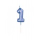 CANDELINE NUMERO BOMBATE PICCOLE - BLU 