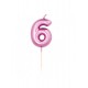 CANDELINE NUMERO BOMBATE PICCOLE - FUCSIA