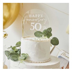 TOPPER TORTA 50ESIMO ANNIVERSARIO